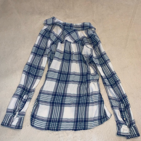 So // White & Blue Flannel - Picture 6 of 6